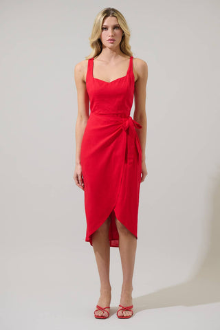 Dre Wrap Midi Dress