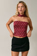 MAROON-WHITE DOT
