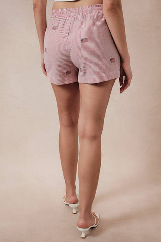 GBA EMBROIDERED SHORTS