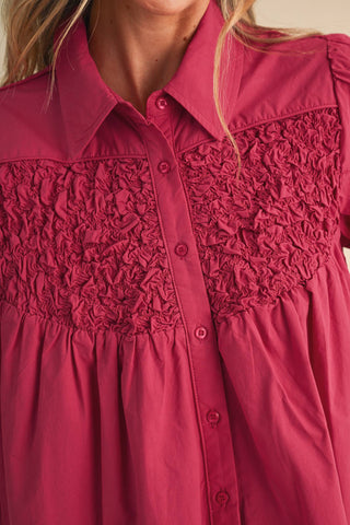 Diamond Ruched Top