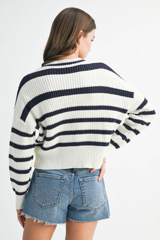 Bona Striped Cardigan