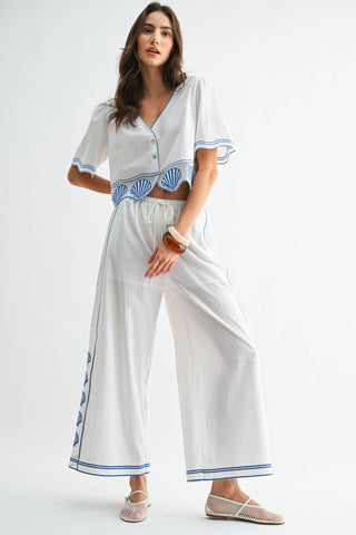 Summer at the shore Shell Top