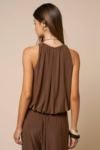 Bubble Hem Sleeveless Top