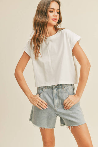 Blackout Crop Tee