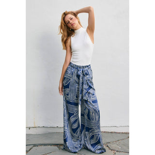 Monochrome Motion Looped Belt Pants