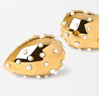 Icon Tear Drop-Stainless Steel and CZ