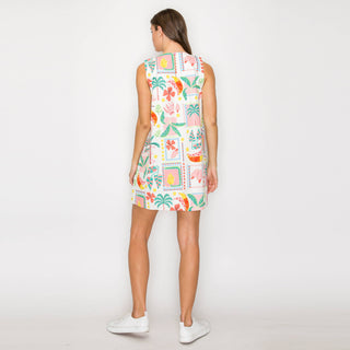 Tropical Vibes Mini Shift Dress