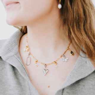 Chanelle Charm Bar Necklace Chains - WATERPROOF Wholesale