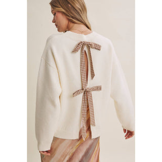 AUTUMN PICNIC BOW SWEATER