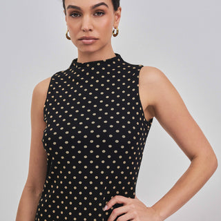 NYC Girl Polka dot mesh dress