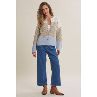 MORNING CHAI COLORBLOCK CARDIGAN