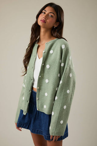 Sage with Envy Cardigan