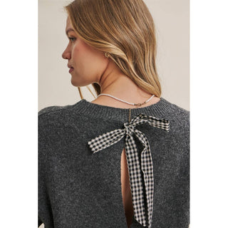 AUTUMN PICNIC BOW SWEATER