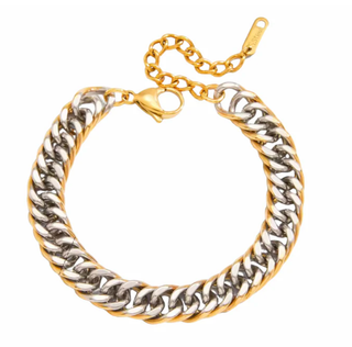 Maximize Chunky Curb Chain Bracelet- Waterproof Chain  PVD