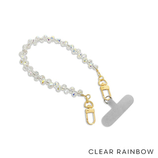 Teardrop Crystal Phone Strap