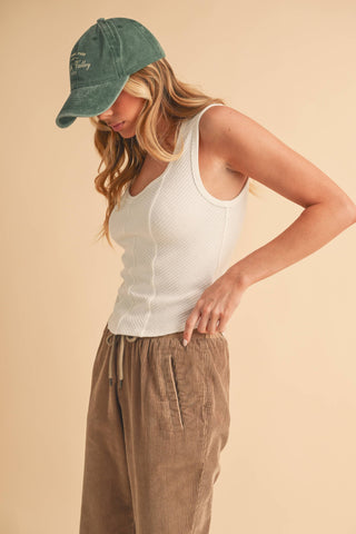 Adelle Sweetheart Neck Tank