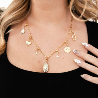 Chanelle Charm Bar Necklace Chains - WATERPROOF Wholesale