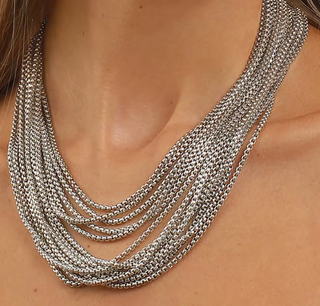 Declotee Layers and Layers Necklace PVD Waterproof