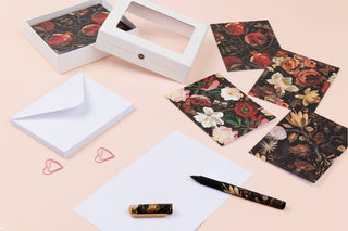 Notecards  with Envelopes - Set of 16 "Lush" 4 Designs