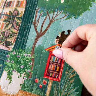 Bookworm Bookshop - 400 Piece Panoramic Jigsaw Puzzle