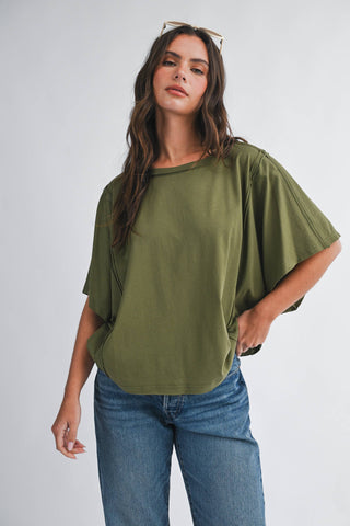 Dolman Short Sleeve Top