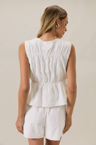 Bead Tie Front Top