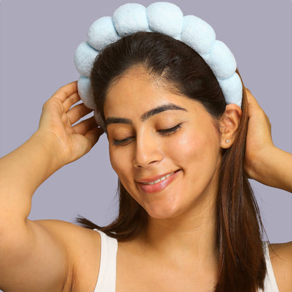 Cloud Skincare Headband, For all Hair types - (Pink or Blue)