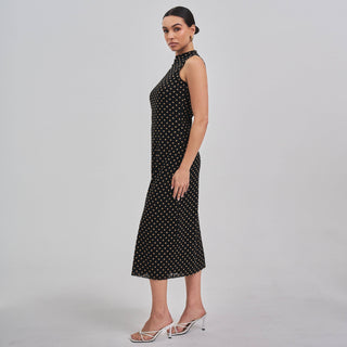 NYC Girl Polka dot mesh dress