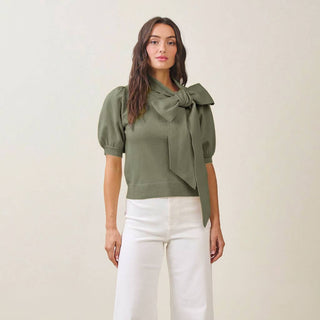 Classic Bow sweater top.