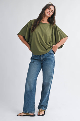 Dolman Short Sleeve Top