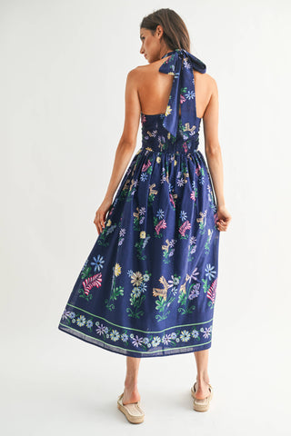 Blooming in Blue Dress