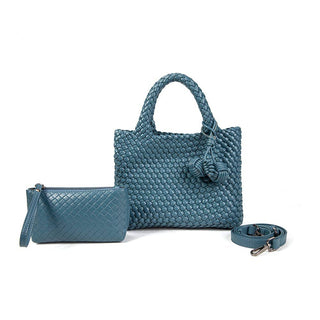 Daya Mini Woven Tote Bag w/ Bag Charm