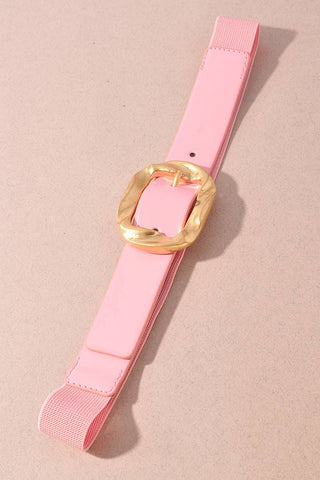 Square Buckle Elastic Belt