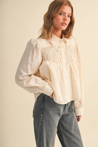 Diamond Ruched Top