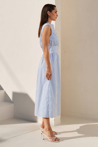 Pricilla Striped Button Down Dress