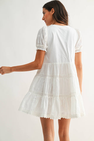 Willow Button Mini Dress