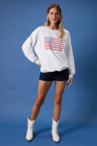 Patchwork Flag Sweatshirt