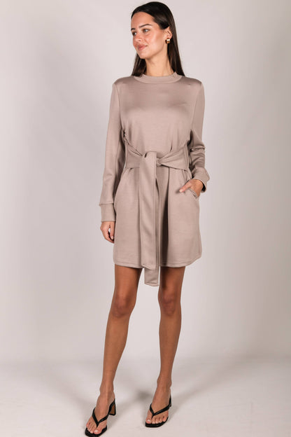 Creme Lounge McKinley Belted Dress