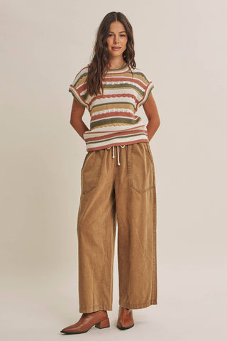 MINERAL-WASHED PANTS