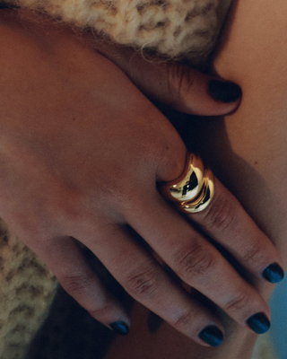 Wave Stacking Rings- Waterproof-PVD 14K gold or silver