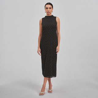 NYC Girl Polka dot mesh dress