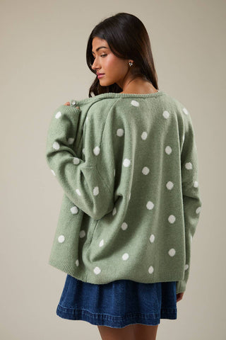 Sage with Envy Cardigan