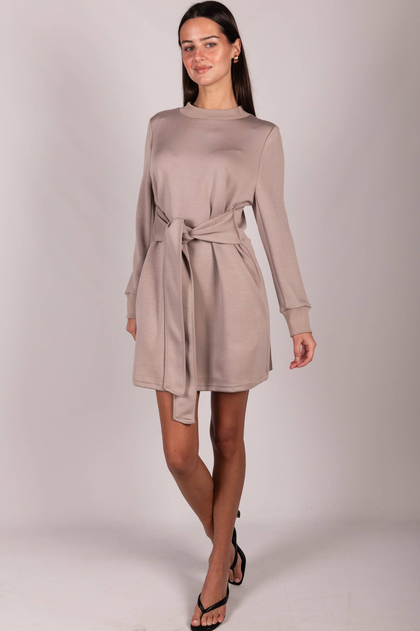 Creme Lounge McKinley Belted Dress