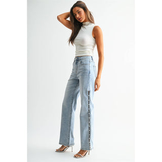Peekaboo Pearl Mica Denim