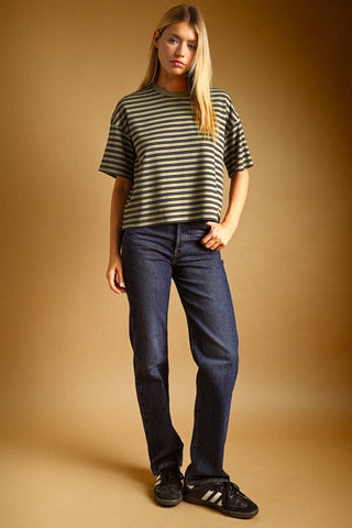 Sage and Stripes Tee