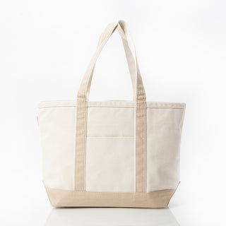 Custom Embroidered Canvas Tote Bag-Medium Size