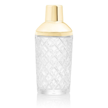 UBERSTAR Glass Cocktail Shaker (600ml 20 oz) - Gold