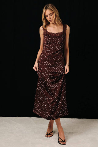 Ashlyn Polka Dot Maxi Dress