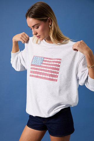 Patchwork Flag Sweatshirt