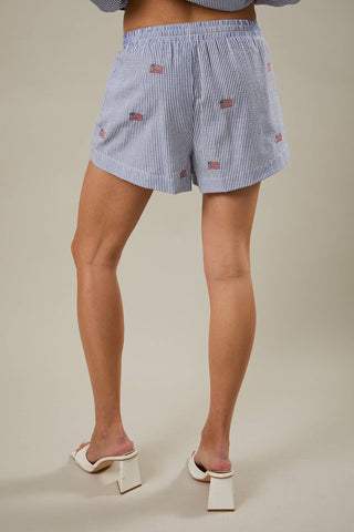 GBA EMBROIDERED SHORTS